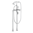 Provincial Floor Mounted Bath Filler in Black Brushed Nickel