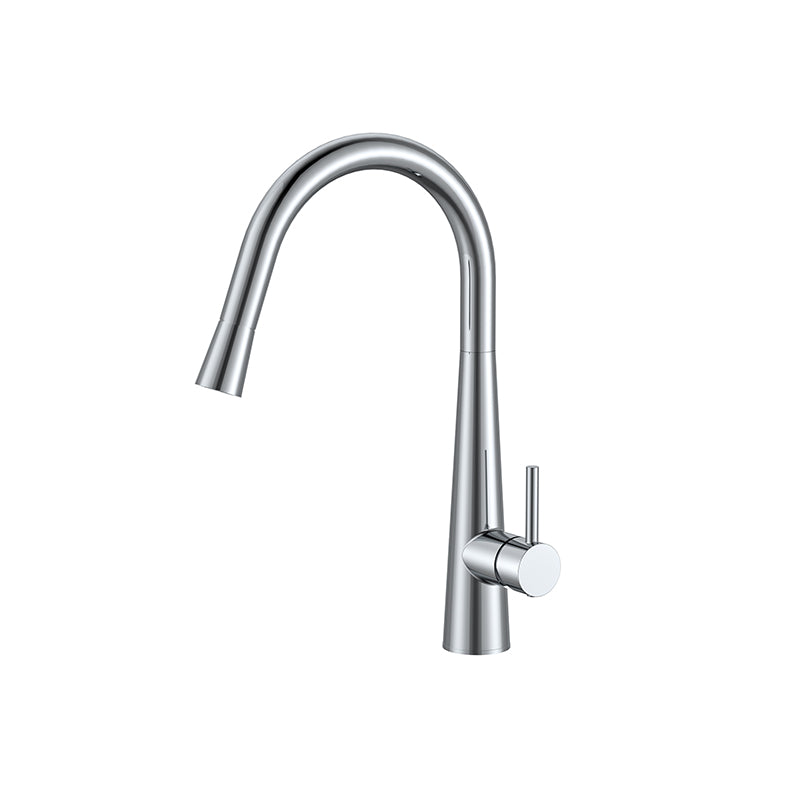 Zenmo Jess Goose Neck Sink Mixer in Chrome