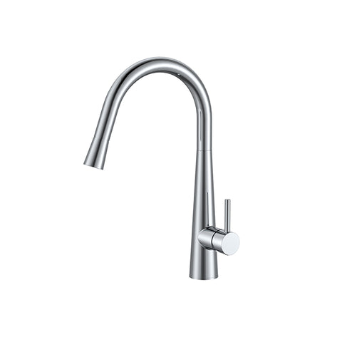 Zenmo Jess Goose Neck Sink Mixer in Chrome