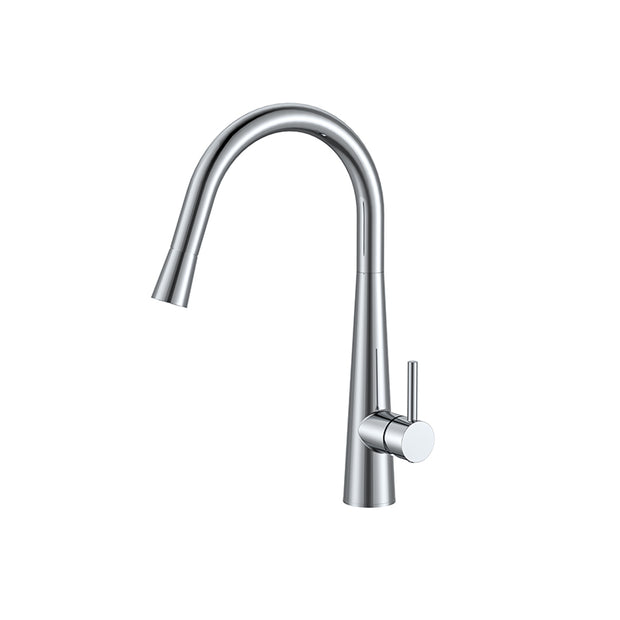 Zenmo Jess Goose Neck Sink Mixer in Chrome