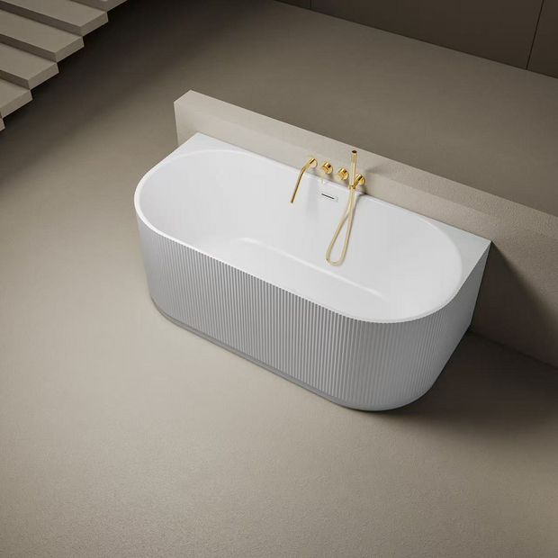 Zenmo Piaza Fluted Back to Wall Bath lifestyle