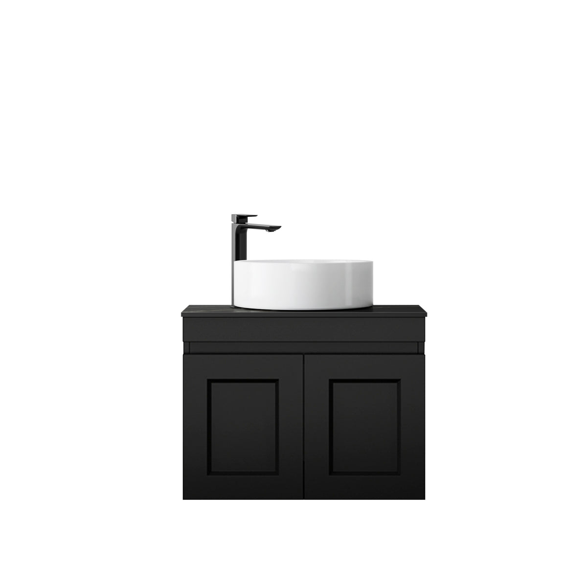 Hampton Mark II 600mm Satin White Wall Hung Vanity