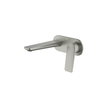 Vela Basin/Bath Set with 165mm Wall Spout in Brushed Nickel - One cover plate