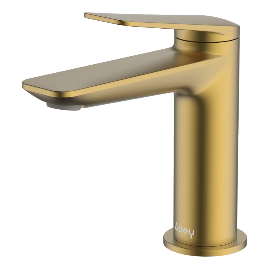 Vela Basin Mixer in Brushed Brass