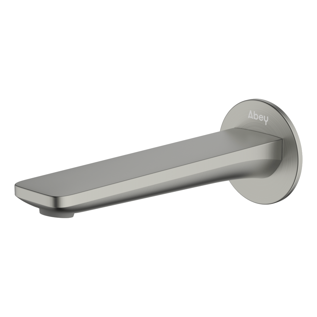 Vela Wall Spout 165mm in Brushed Nickel