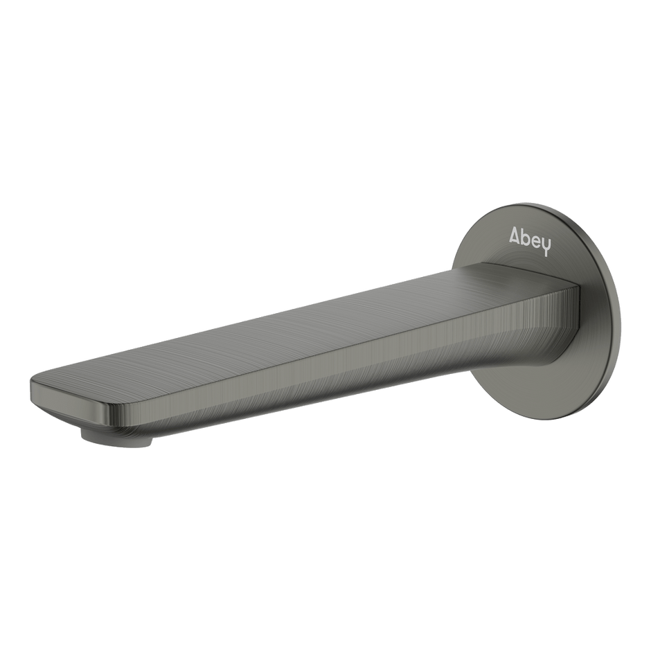 Vela Wall Spout 165mm in Gun Metal