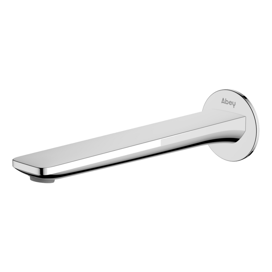Vela Wall Spout 220mm in Chrome