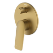 Vela Diverter Mixer in Brushed Brass