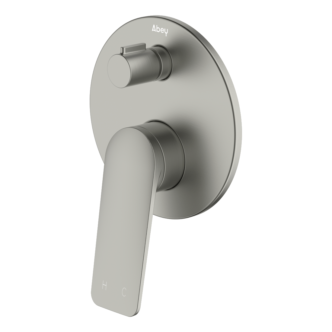 Vela Diverter Mixer in Brushed Nickel