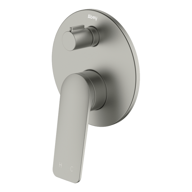 Vela Diverter Mixer in Brushed Nickel