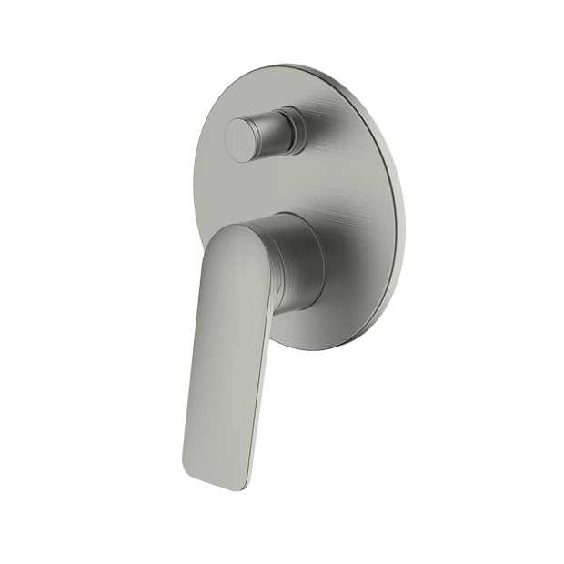 Vela Diverter Mixer in Brushed Nickel