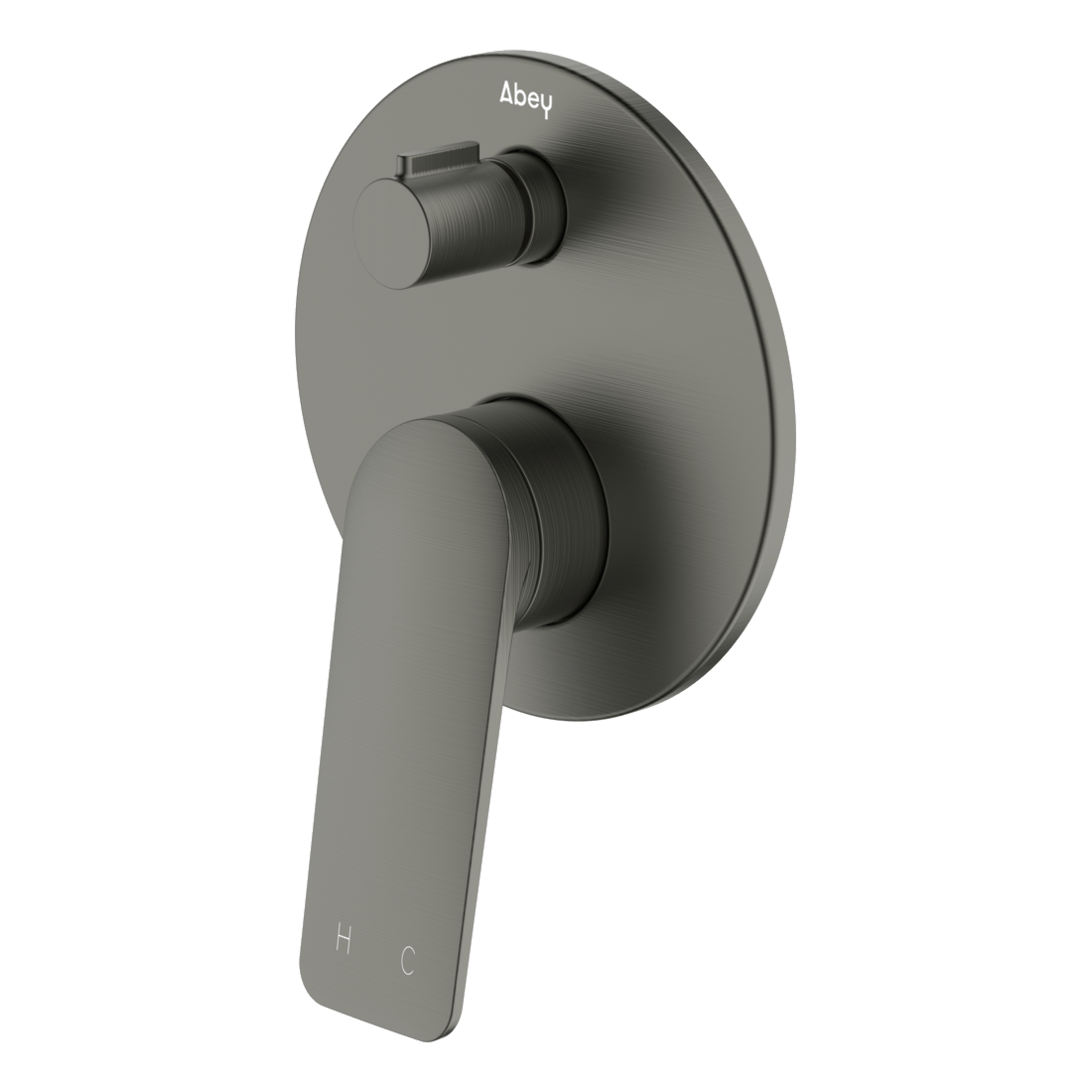 Vela Diverter Mixer in Gun Metal