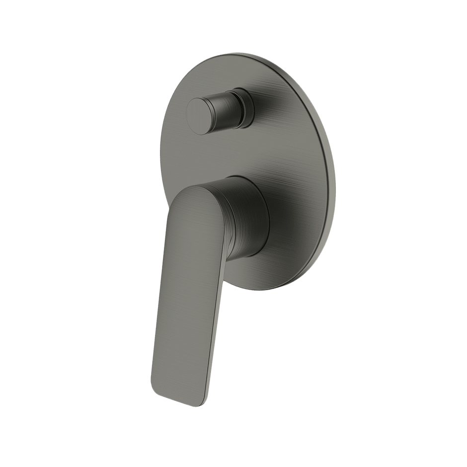 Vela Diverter Mixer in Gun Metal