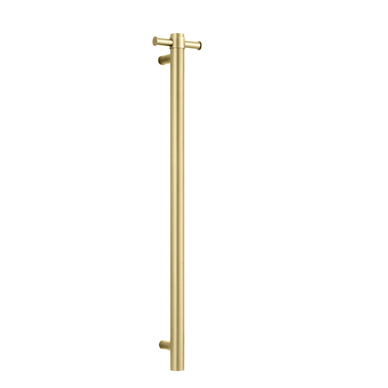 Zenmo Single Bar Heated Towel Rail in Brushed Brass