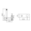 Zenmo Jess Pin Handle Basin and Bath Mixer Set