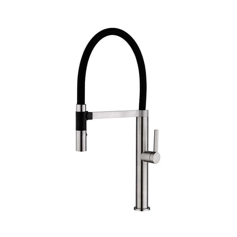 Zenmo Romeo Sink Mixer with Vegie Spray and Magnetic Holder in Brushed Nickel
