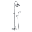 Provincial Twin Overhead Shower with Hand Shower in Chrome