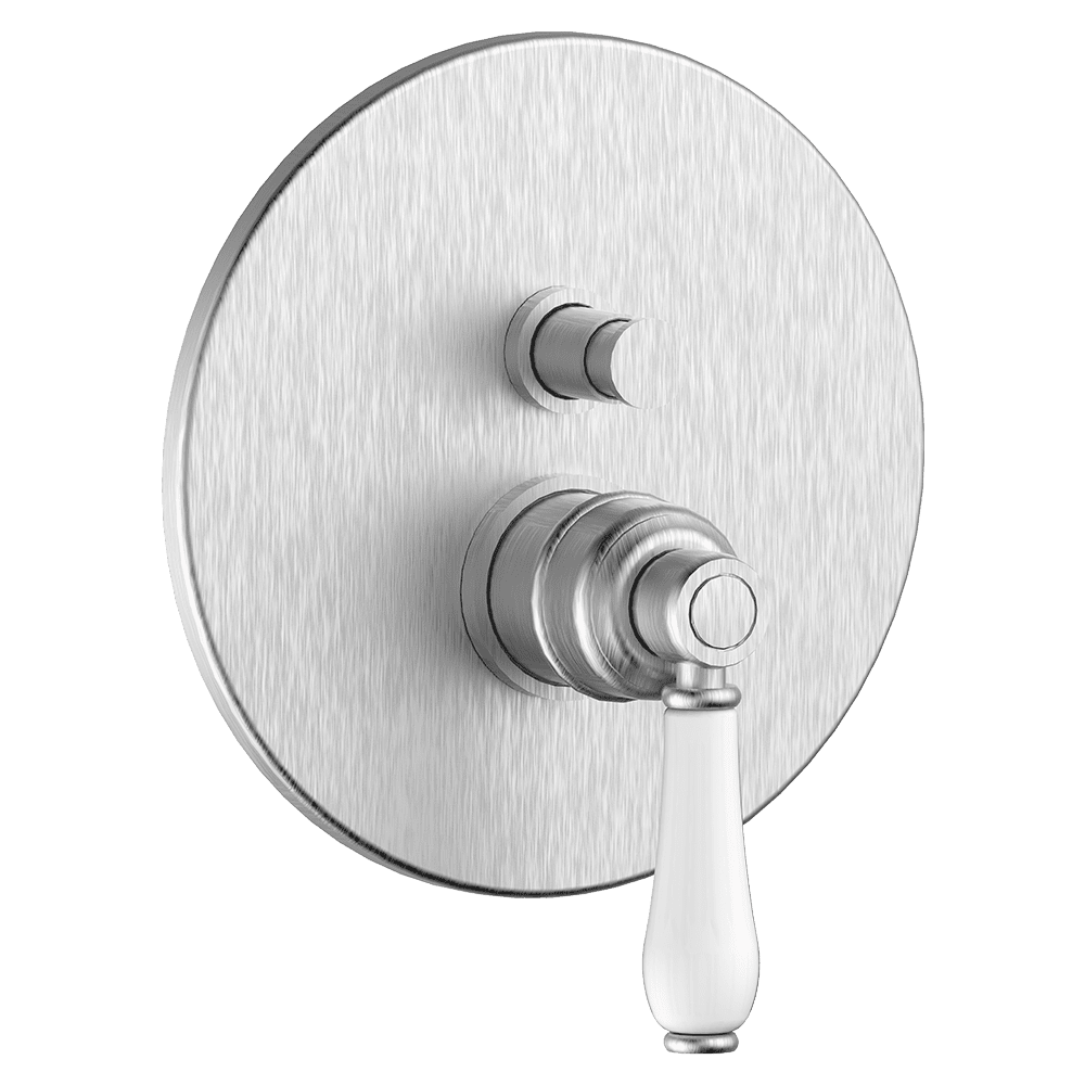 Provincial Wall Mounted Diverter Mixer in Brushed Nickel