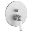 Provincial Wall Mounted Diverter Mixer in Brushed Nickel