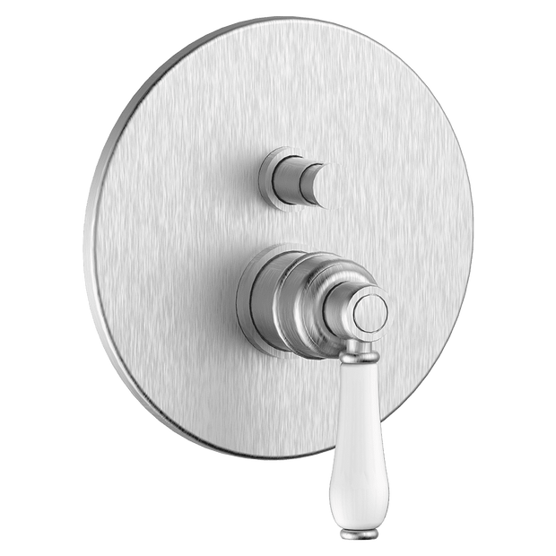 Provincial Wall Mounted Diverter Mixer in Brushed Nickel
