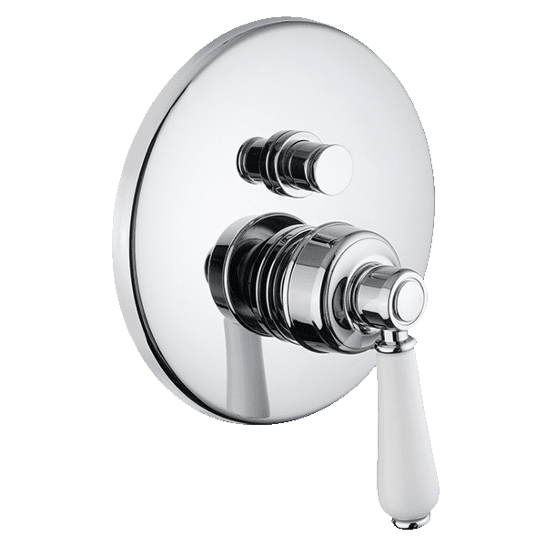 Provincial Wall Mounted Diverter Mixer in Chrome