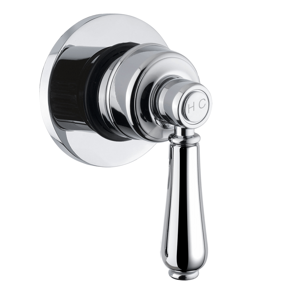 Provincial Shower Wall Mixer in Natural Brass