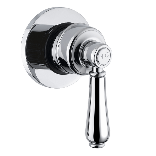 Provincial Shower Wall Mixer in Natural Brass