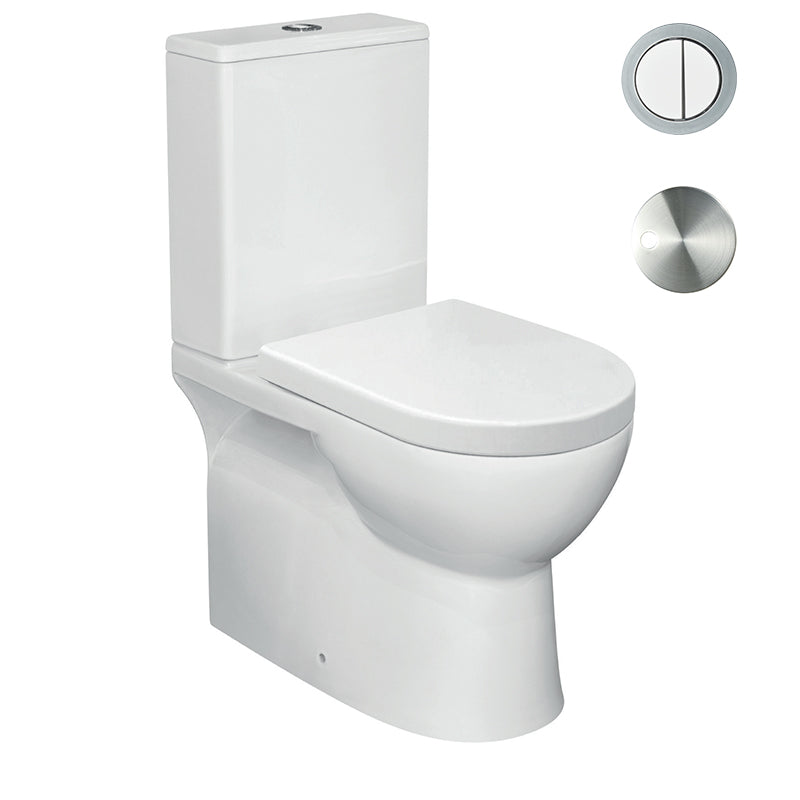 Zenmo Bianco-II Toilet Suite in Chrome