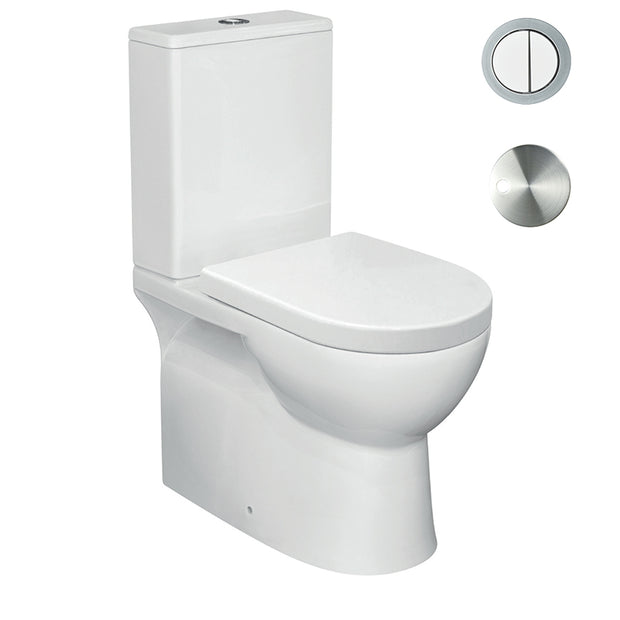 Zenmo Bianco-II Toilet Suite in Chrome