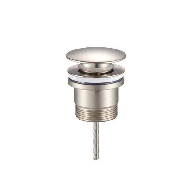 Zenmo Universal Pop Up Plug Waste in Brushed Nickel