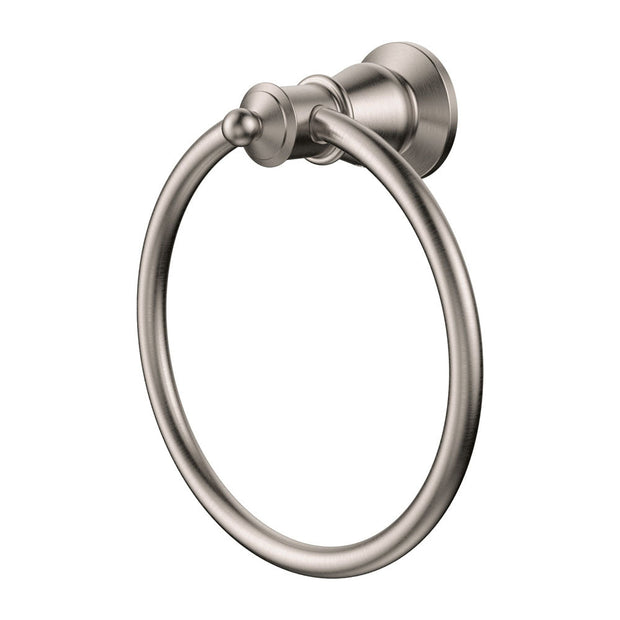 Lillian Towel Ring in Brushed Nickel