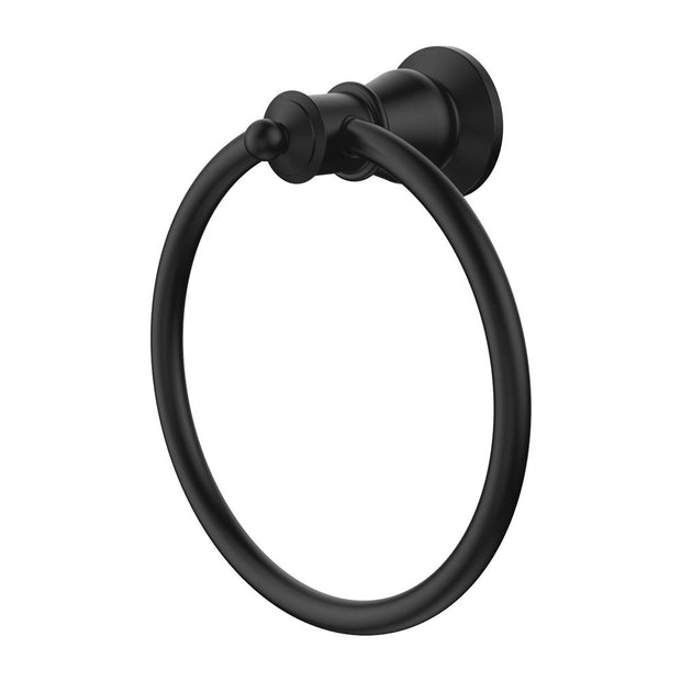 Lillian Towel Ring in Matte Black