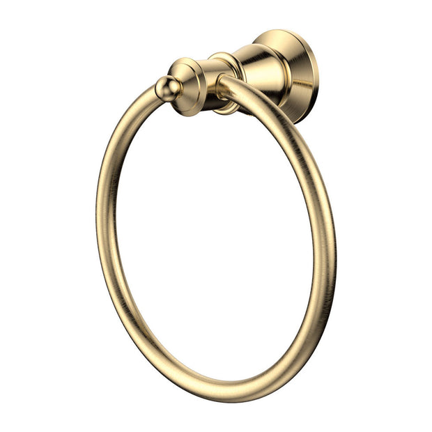 Lillian Towel Ring in Urban Brass