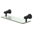 Lillian Glass Shelf in Matte Black