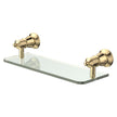 Lillian Glass Shelf in Urban Brass