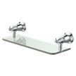 Lillian Glass Shelf in Chrome