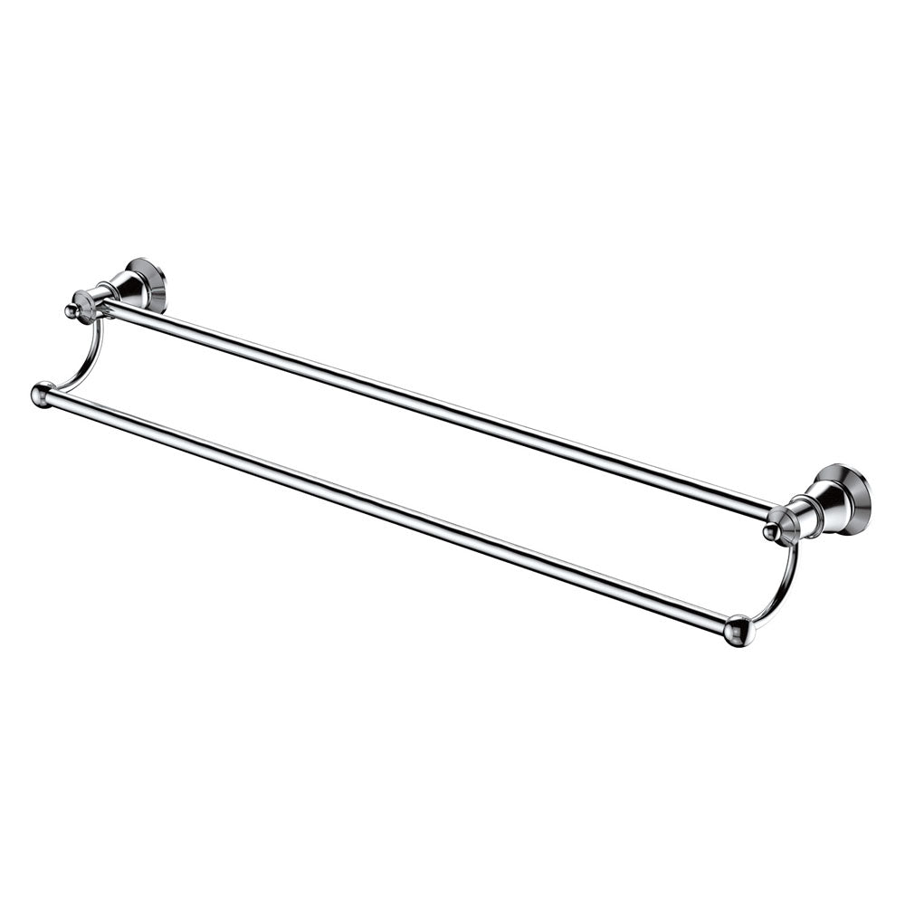 Lillian Double Towel Rail in Chrome