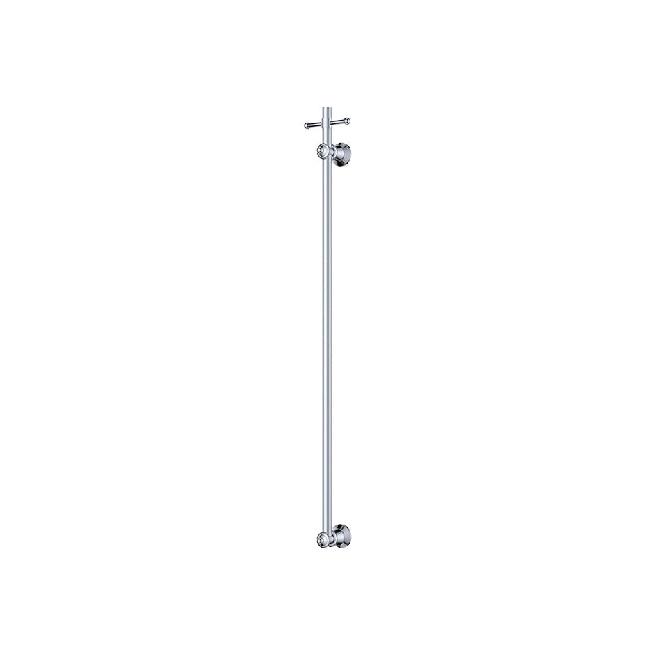 Lillian Vertical Heated Towel Rail, 93 x 1000mm in Chrome