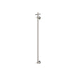 Lillian Vertical Heated Towel Rail, 93 x 1000mm in Brushed Nickel