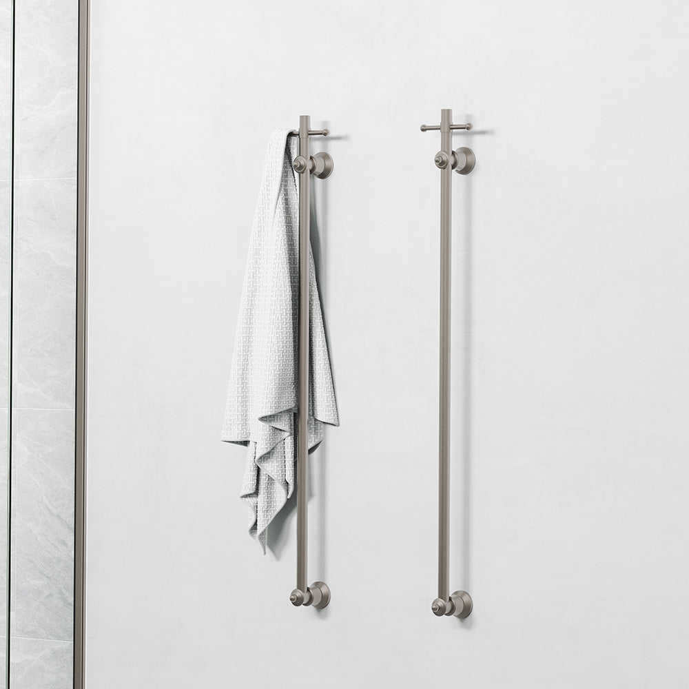 Lillian Vertical Heated Towel Rail, 93 x 1000mm