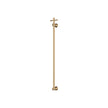 Lillian Vertical Heated Towel Rail, 93 x 1000mm in Urban Brass