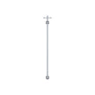 Lillian Vertical Heated Towel Rail, 93 x 1000mm