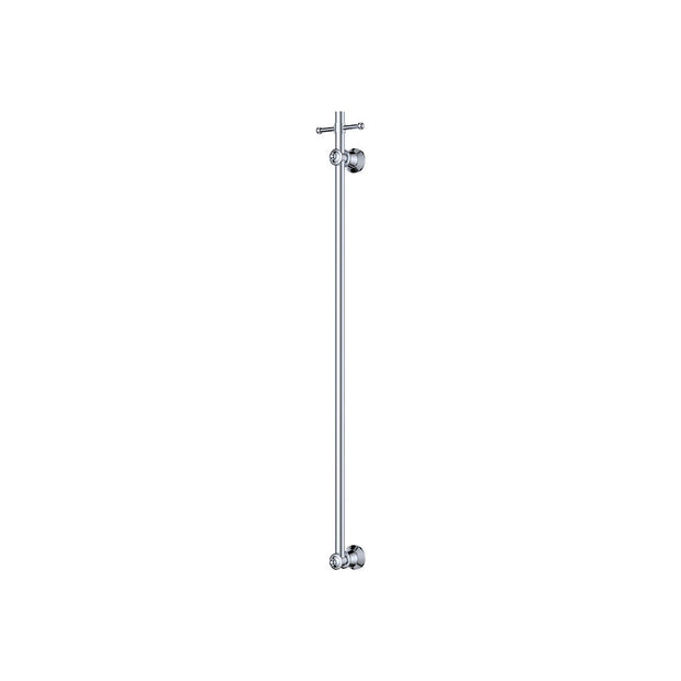 Lillian Vertical Heated Towel Rail, 93 x 1000mm in Chrome