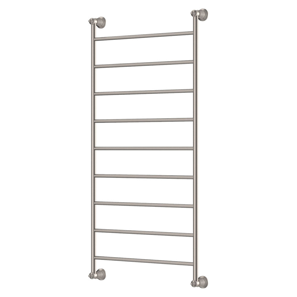Lillian Heated Towel Rail, 600 x 1200mm in Brushed Nickel
