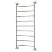 Lillian Heated Towel Rail, 600 x 1200mm in Brushed Nickel