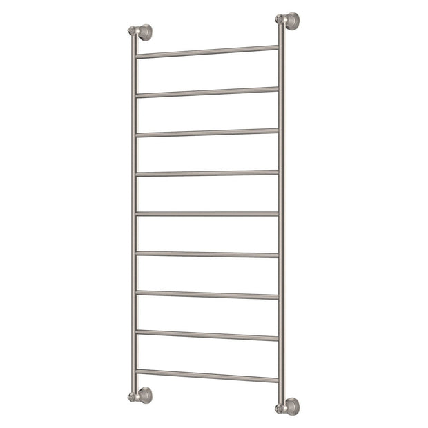 Lillian Heated Towel Rail, 600 x 1200mm in Brushed Nickel