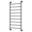 Lillian Heated Towel Rail, 600 x 1200mm in Matte Black