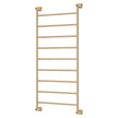 Lillian Heated Towel Rail, 600 x 1200mm in Urban Brass