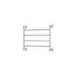 Lillian Heated Towel Rail, 600 x 450mm in Chrome
