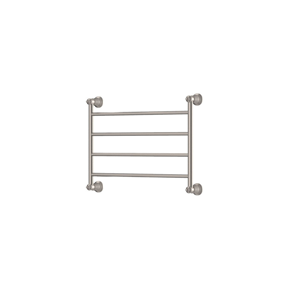Lillian Heated Towel Rail, 600 x 450mm in Brushed Nickel